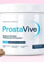 Jar of ProstaVive powder – supports healthy prostate size and function